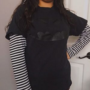 DAISY FUENTES striped long sleeve shirt